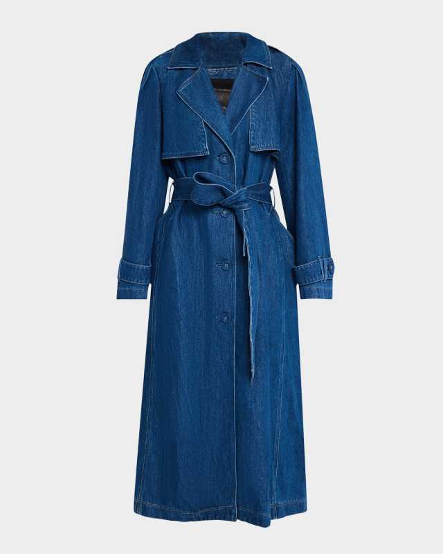 Raina Denim Trench Coat